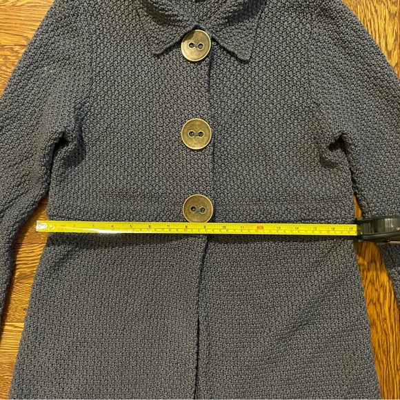 Boden Long Gray Knit Sweater Cardigan Size 12 - Picture 7 of 16